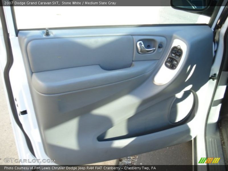 Stone White / Medium Slate Gray 2007 Dodge Grand Caravan SXT