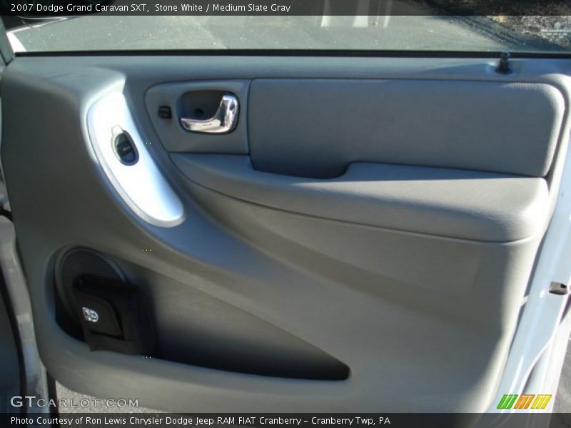 Stone White / Medium Slate Gray 2007 Dodge Grand Caravan SXT