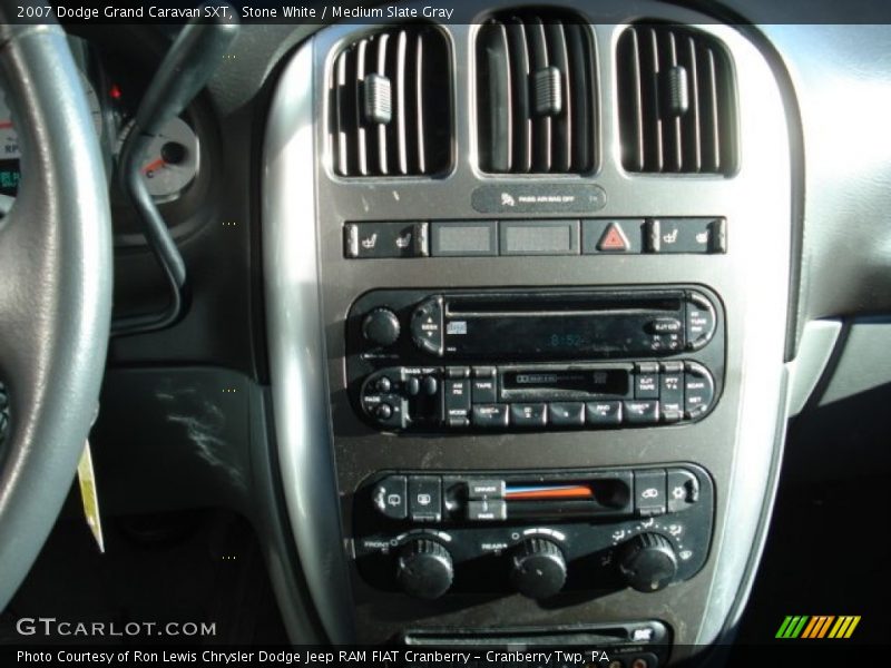 Stone White / Medium Slate Gray 2007 Dodge Grand Caravan SXT
