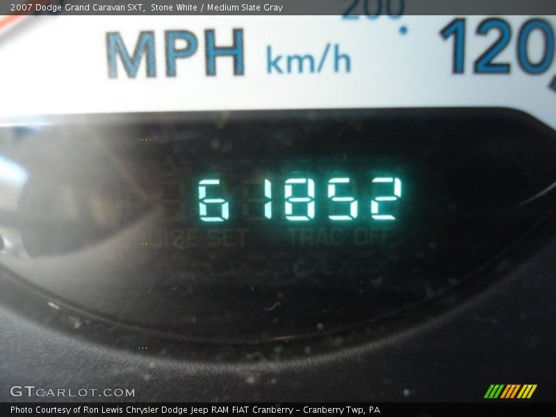 Stone White / Medium Slate Gray 2007 Dodge Grand Caravan SXT