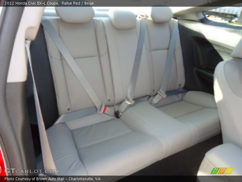 Rallye Red / Beige 2012 Honda Civic EX-L Coupe