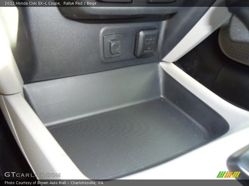 Rallye Red / Beige 2012 Honda Civic EX-L Coupe