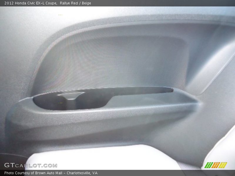 Rallye Red / Beige 2012 Honda Civic EX-L Coupe