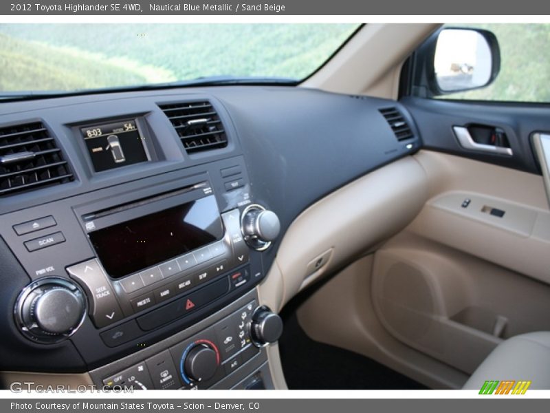 Nautical Blue Metallic / Sand Beige 2012 Toyota Highlander SE 4WD