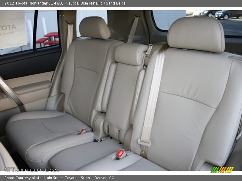 Nautical Blue Metallic / Sand Beige 2012 Toyota Highlander SE 4WD