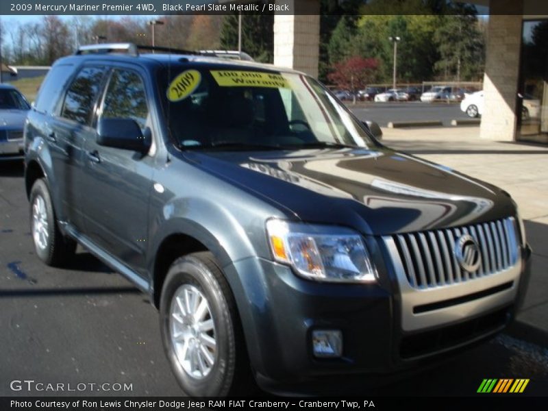 Black Pearl Slate Metallic / Black 2009 Mercury Mariner Premier 4WD