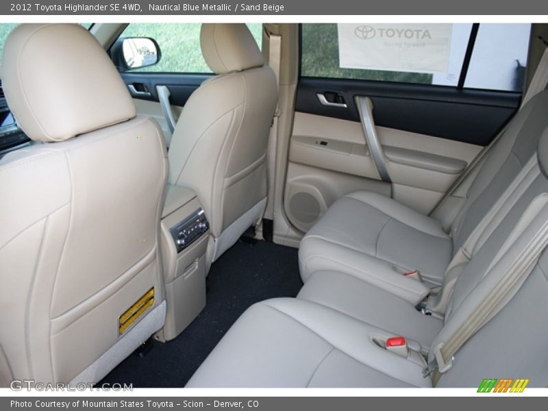 Nautical Blue Metallic / Sand Beige 2012 Toyota Highlander SE 4WD