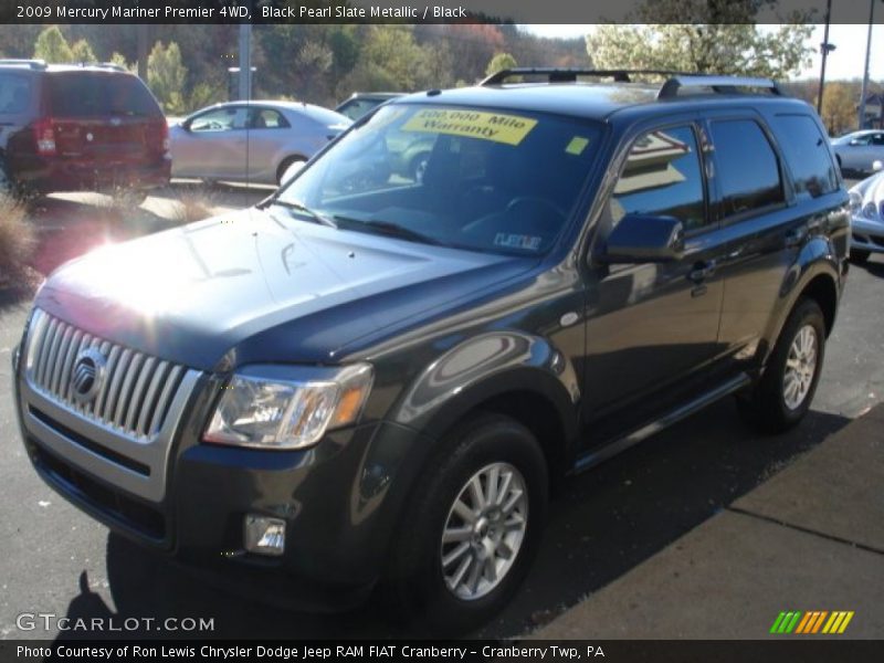 Black Pearl Slate Metallic / Black 2009 Mercury Mariner Premier 4WD