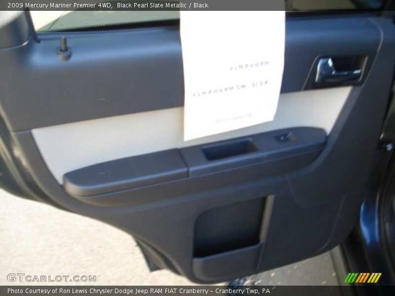 Black Pearl Slate Metallic / Black 2009 Mercury Mariner Premier 4WD