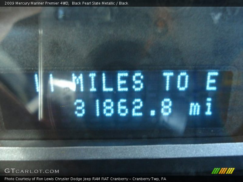 Black Pearl Slate Metallic / Black 2009 Mercury Mariner Premier 4WD