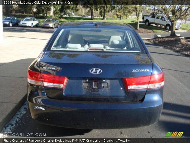 Deepwater Blue / Gray 2008 Hyundai Sonata GLS
