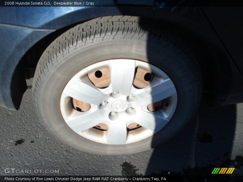 Deepwater Blue / Gray 2008 Hyundai Sonata GLS