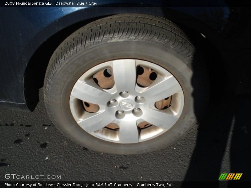 Deepwater Blue / Gray 2008 Hyundai Sonata GLS