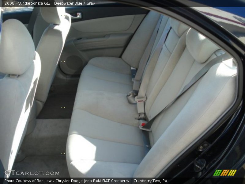Deepwater Blue / Gray 2008 Hyundai Sonata GLS