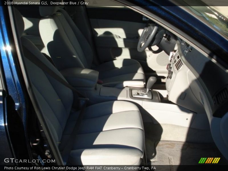 Deepwater Blue / Gray 2008 Hyundai Sonata GLS