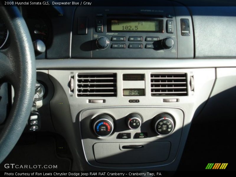 Deepwater Blue / Gray 2008 Hyundai Sonata GLS