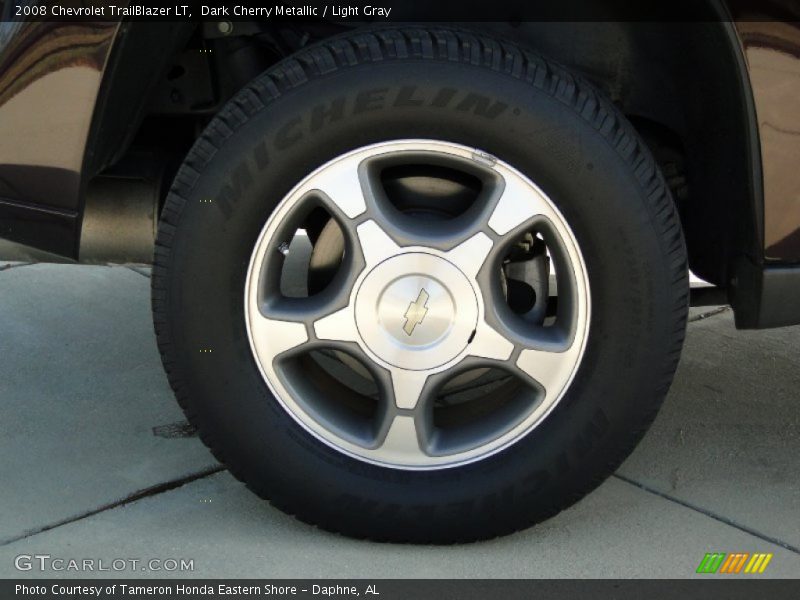 Dark Cherry Metallic / Light Gray 2008 Chevrolet TrailBlazer LT