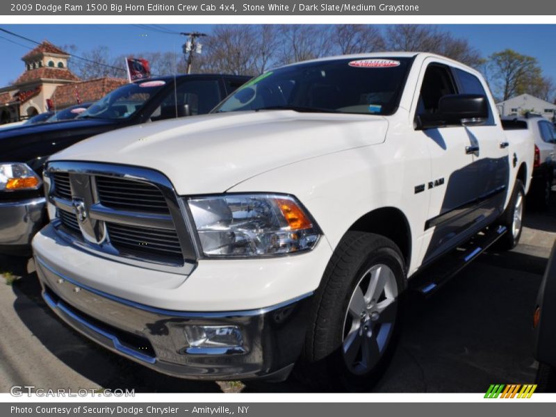 Stone White / Dark Slate/Medium Graystone 2009 Dodge Ram 1500 Big Horn Edition Crew Cab 4x4