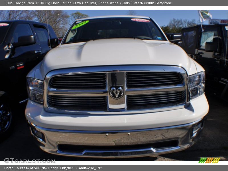 Stone White / Dark Slate/Medium Graystone 2009 Dodge Ram 1500 Big Horn Edition Crew Cab 4x4