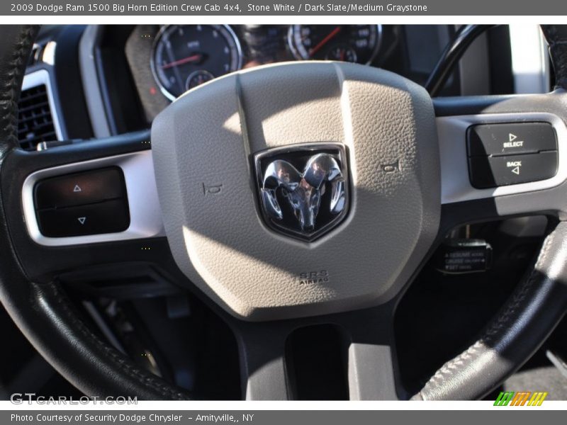 Stone White / Dark Slate/Medium Graystone 2009 Dodge Ram 1500 Big Horn Edition Crew Cab 4x4