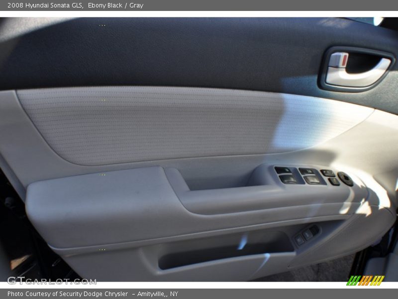 Ebony Black / Gray 2008 Hyundai Sonata GLS
