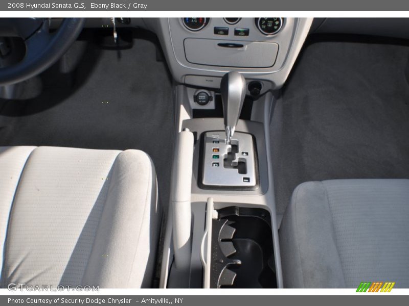 Ebony Black / Gray 2008 Hyundai Sonata GLS