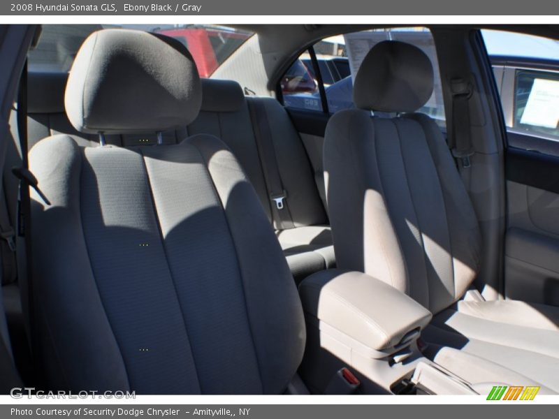 Ebony Black / Gray 2008 Hyundai Sonata GLS
