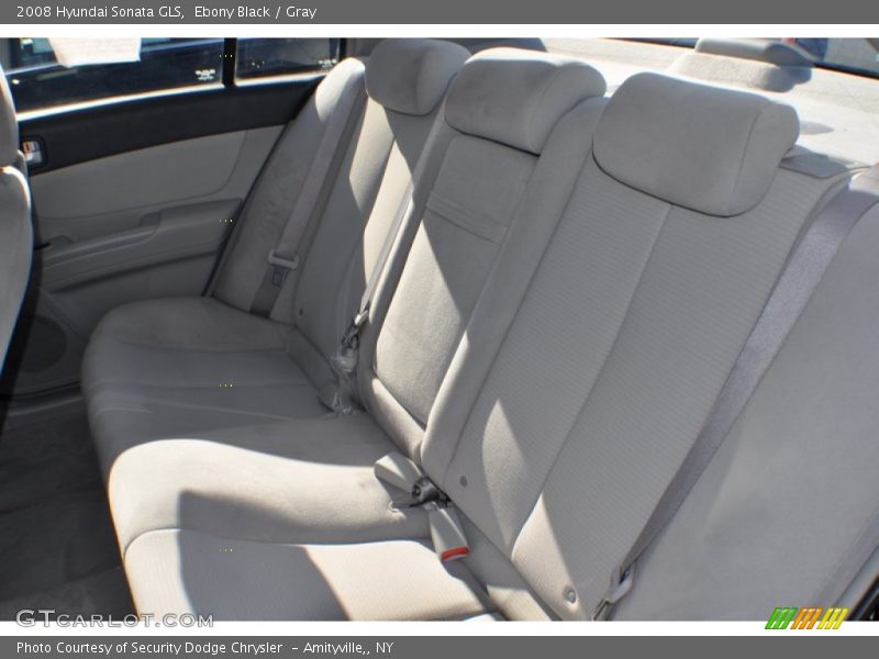 Ebony Black / Gray 2008 Hyundai Sonata GLS