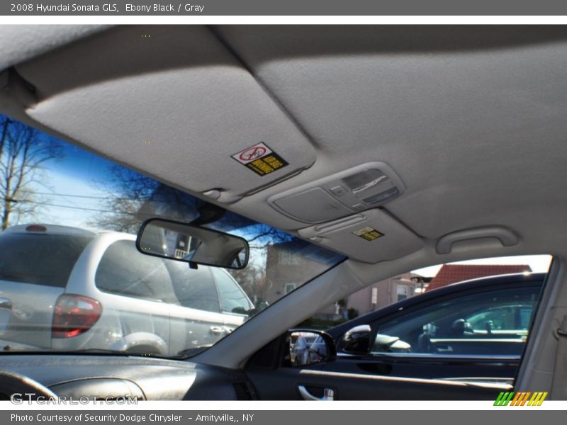 Ebony Black / Gray 2008 Hyundai Sonata GLS