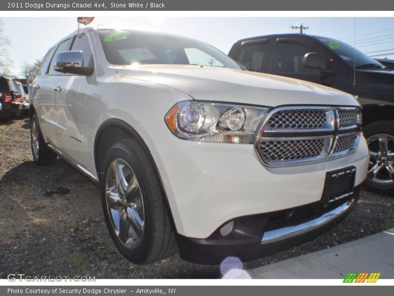 Stone White / Black 2011 Dodge Durango Citadel 4x4