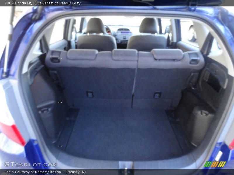 Blue Sensation Pearl / Gray 2009 Honda Fit
