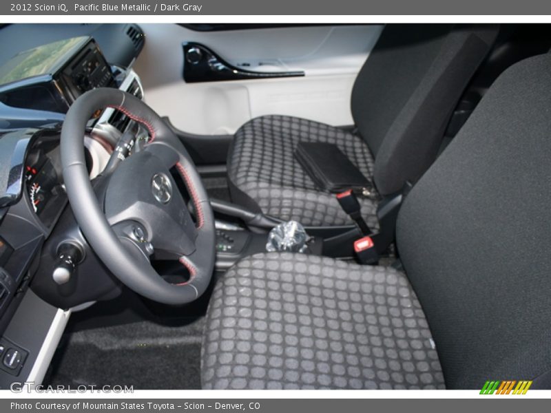 Pacific Blue Metallic / Dark Gray 2012 Scion iQ