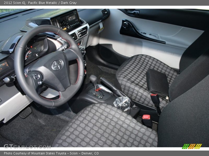 Pacific Blue Metallic / Dark Gray 2012 Scion iQ