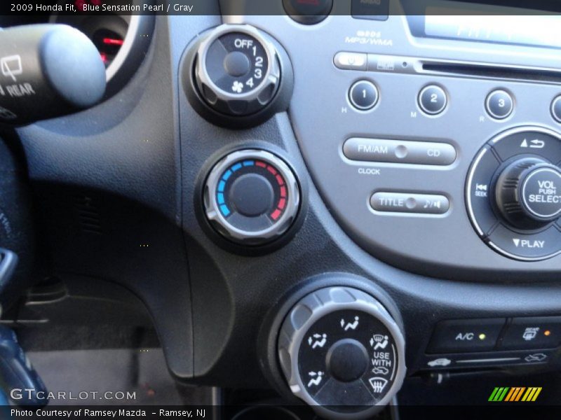 Blue Sensation Pearl / Gray 2009 Honda Fit