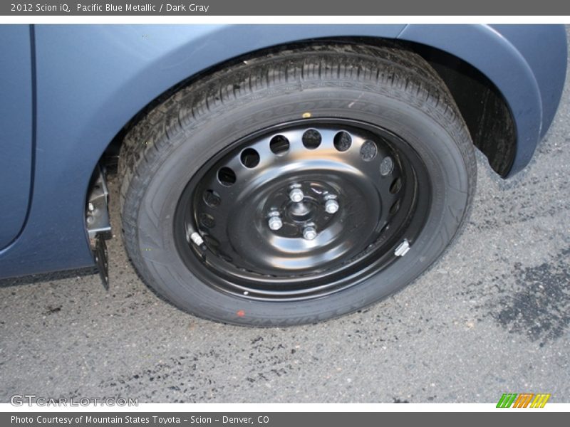 Pacific Blue Metallic / Dark Gray 2012 Scion iQ
