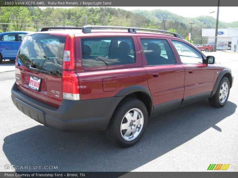 Ruby Red Metallic / Beige/Light Sand 2003 Volvo XC70 AWD