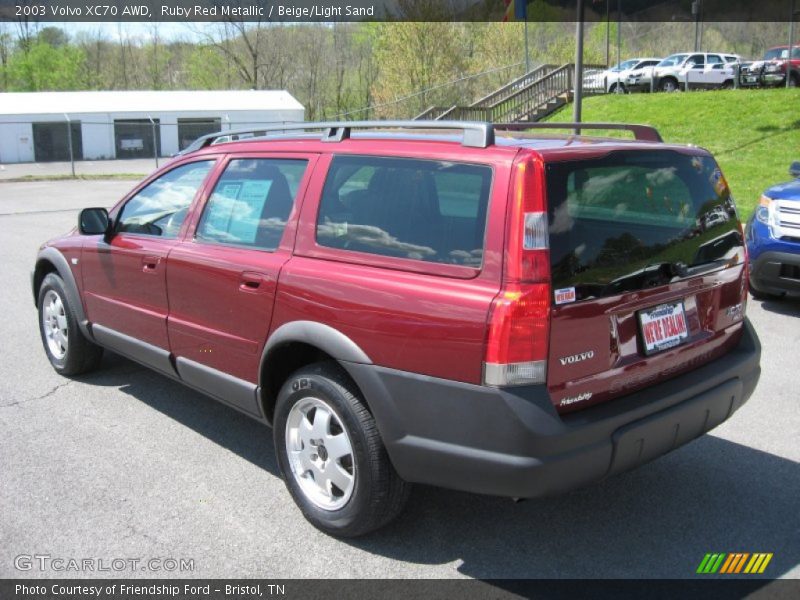 Ruby Red Metallic / Beige/Light Sand 2003 Volvo XC70 AWD
