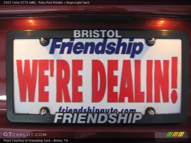 Ruby Red Metallic / Beige/Light Sand 2003 Volvo XC70 AWD
