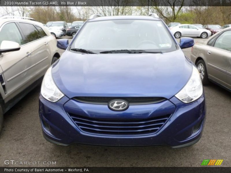 Iris Blue / Black 2010 Hyundai Tucson GLS AWD