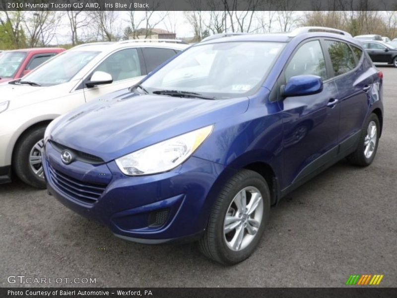 Iris Blue / Black 2010 Hyundai Tucson GLS AWD