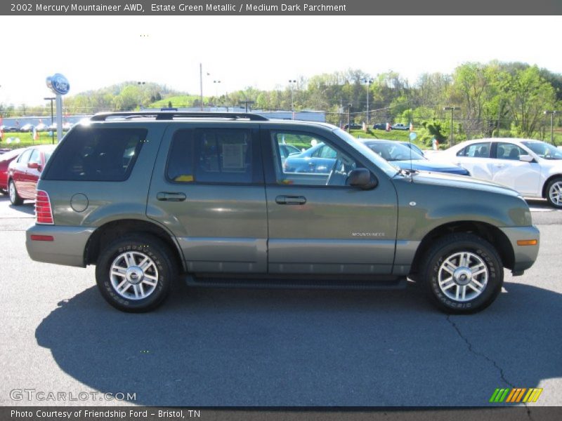 Estate Green Metallic / Medium Dark Parchment 2002 Mercury Mountaineer AWD