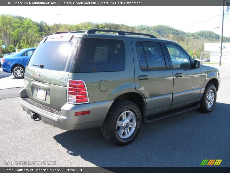 Estate Green Metallic / Medium Dark Parchment 2002 Mercury Mountaineer AWD