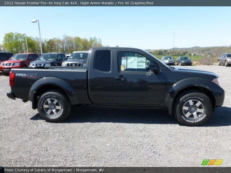 Night Armor Metallic / Pro 4X Graphite/Red 2012 Nissan Frontier Pro-4X King Cab 4x4