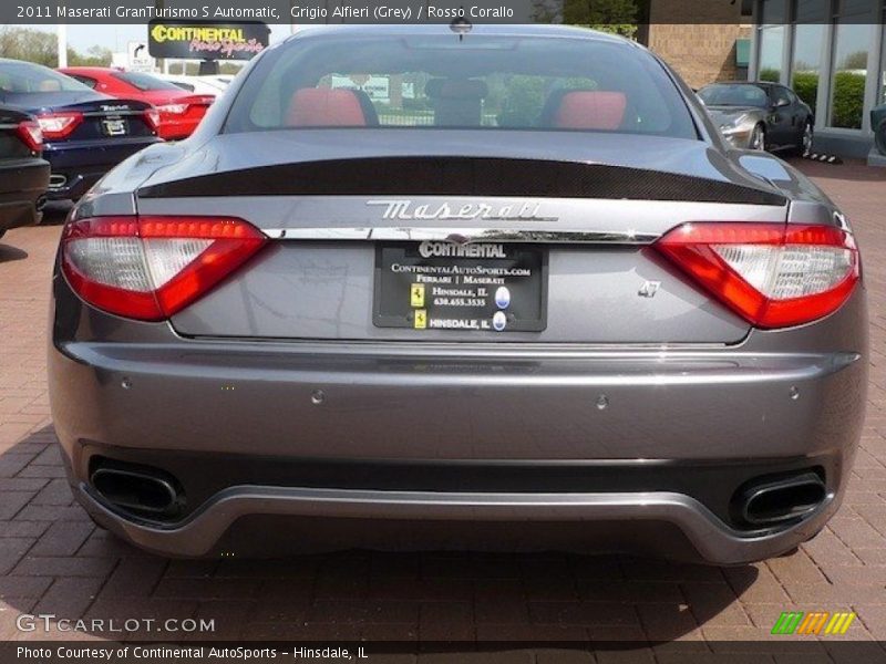 Grigio Alfieri (Grey) / Rosso Corallo 2011 Maserati GranTurismo S Automatic