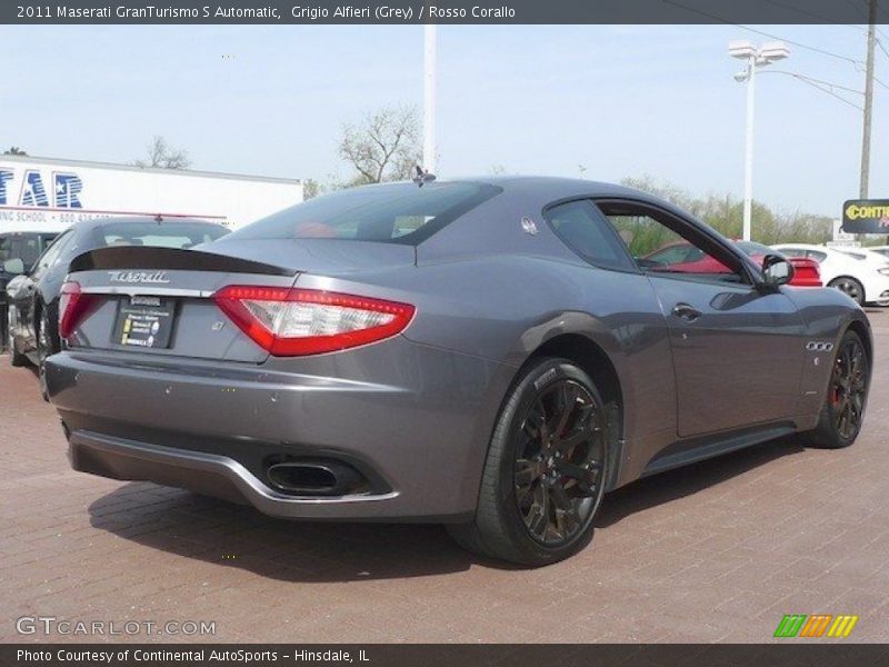 Grigio Alfieri (Grey) / Rosso Corallo 2011 Maserati GranTurismo S Automatic