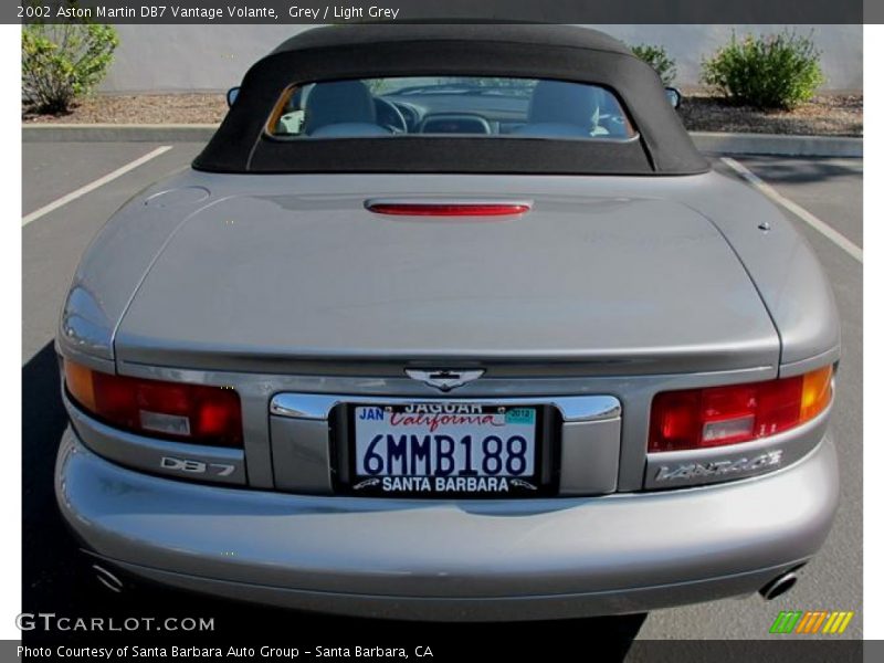 Grey / Light Grey 2002 Aston Martin DB7 Vantage Volante