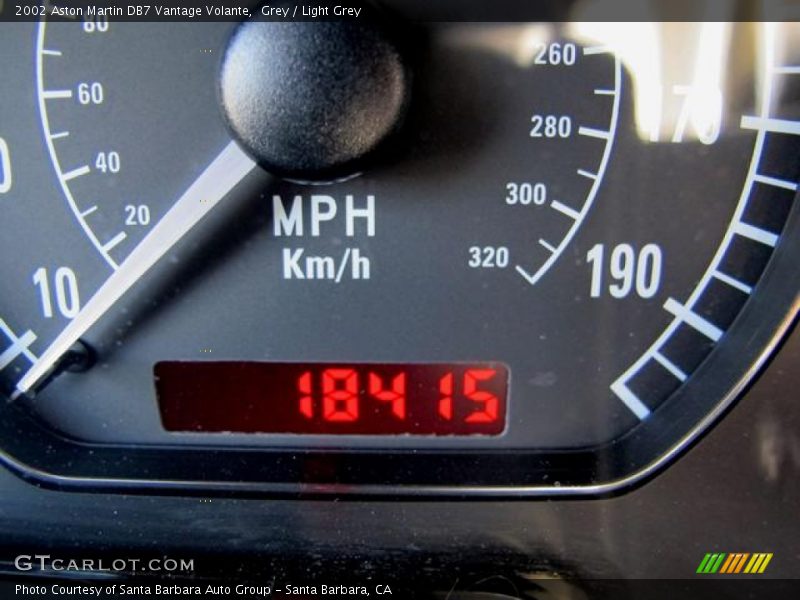 Grey / Light Grey 2002 Aston Martin DB7 Vantage Volante