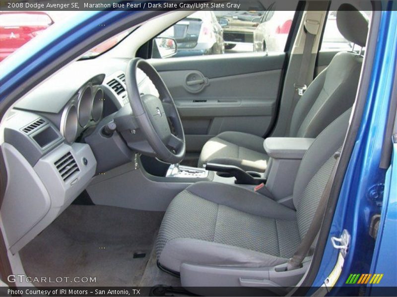 Marathon Blue Pearl / Dark Slate Gray/Light Slate Gray 2008 Dodge Avenger SE