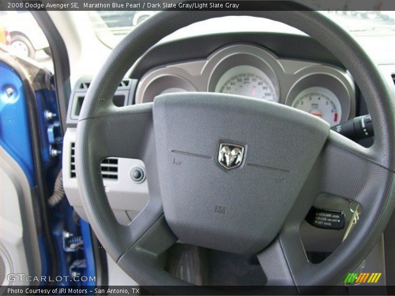 Marathon Blue Pearl / Dark Slate Gray/Light Slate Gray 2008 Dodge Avenger SE