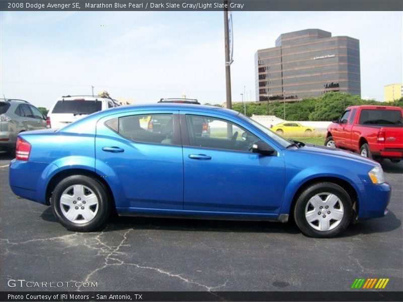 Marathon Blue Pearl / Dark Slate Gray/Light Slate Gray 2008 Dodge Avenger SE
